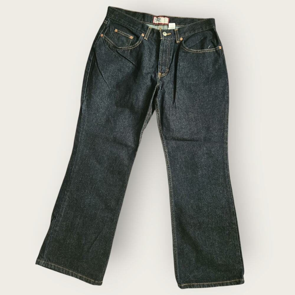 Old Navy Jeans Women's Sz 14 Short Navy Denim Bootcut 100% Cotton